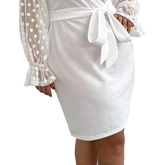 SHEIN bride to be shower dress plus size 2XL ivory - Picture 7 of 9